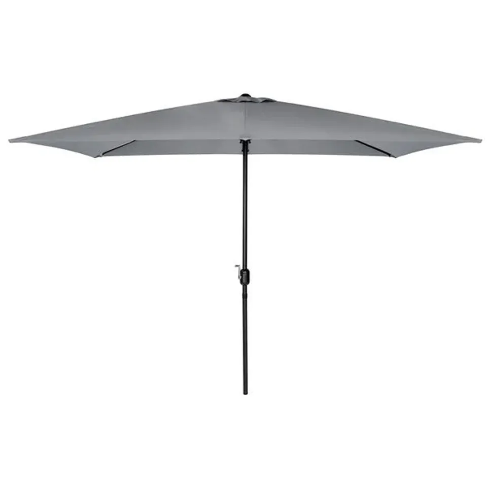 BOXED VAZZANO 2x3m PARASOL - GREY (1 BOX)