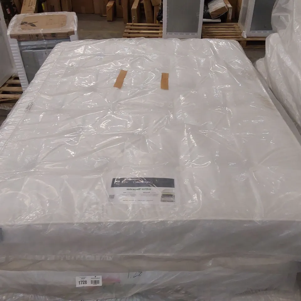 QUALITY BAGGED 5' KINGSIZE SILENTNIGHT ECO COMFORT MICROCOIL ORTHO MATTRESS