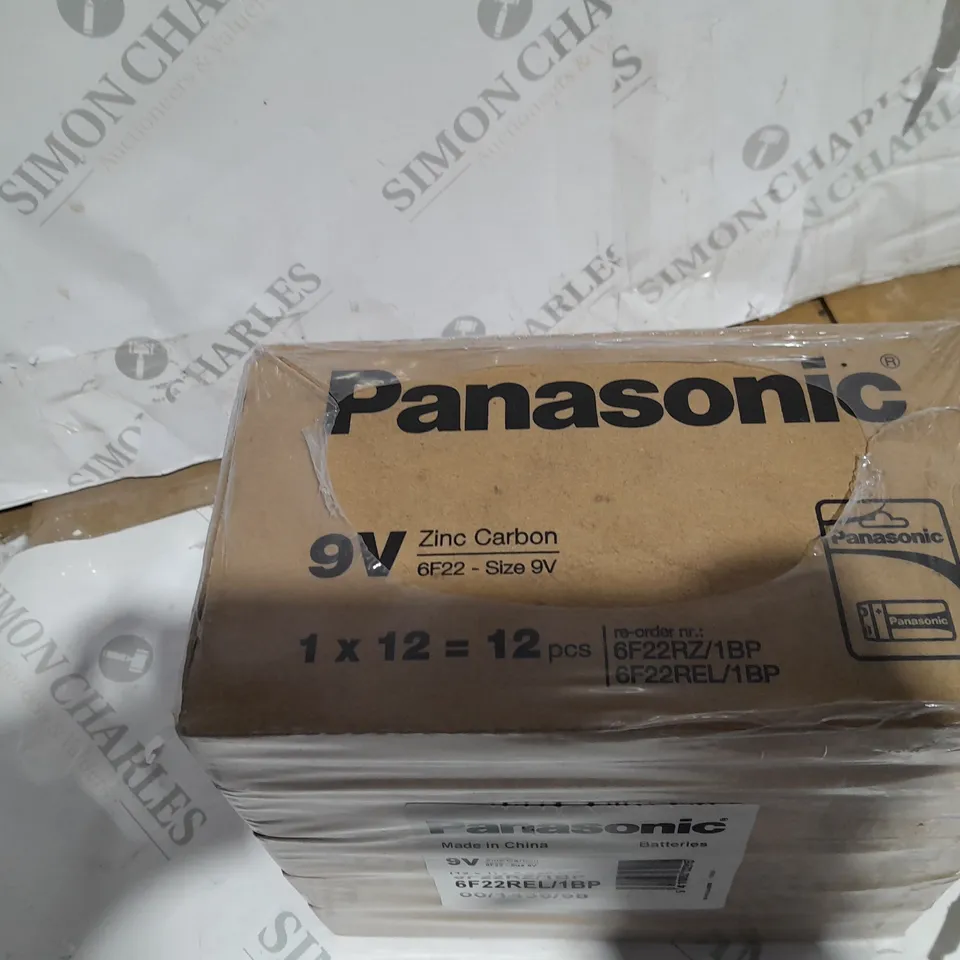 5 BOXES OF 12 SET PANASONIC 9V BATTERIES 