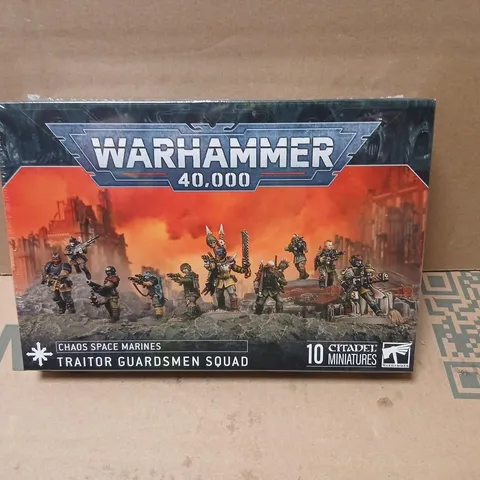 WARHAMMER 40,000 CHAOS SPACE MARINES TRAITOR GUARDSMEN SQUAD – 10 MINIATURES (BOXED)