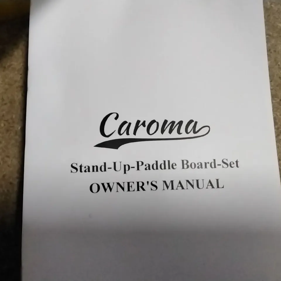 A BOXED COROMA STAND-UP PADDLE BOARD SET