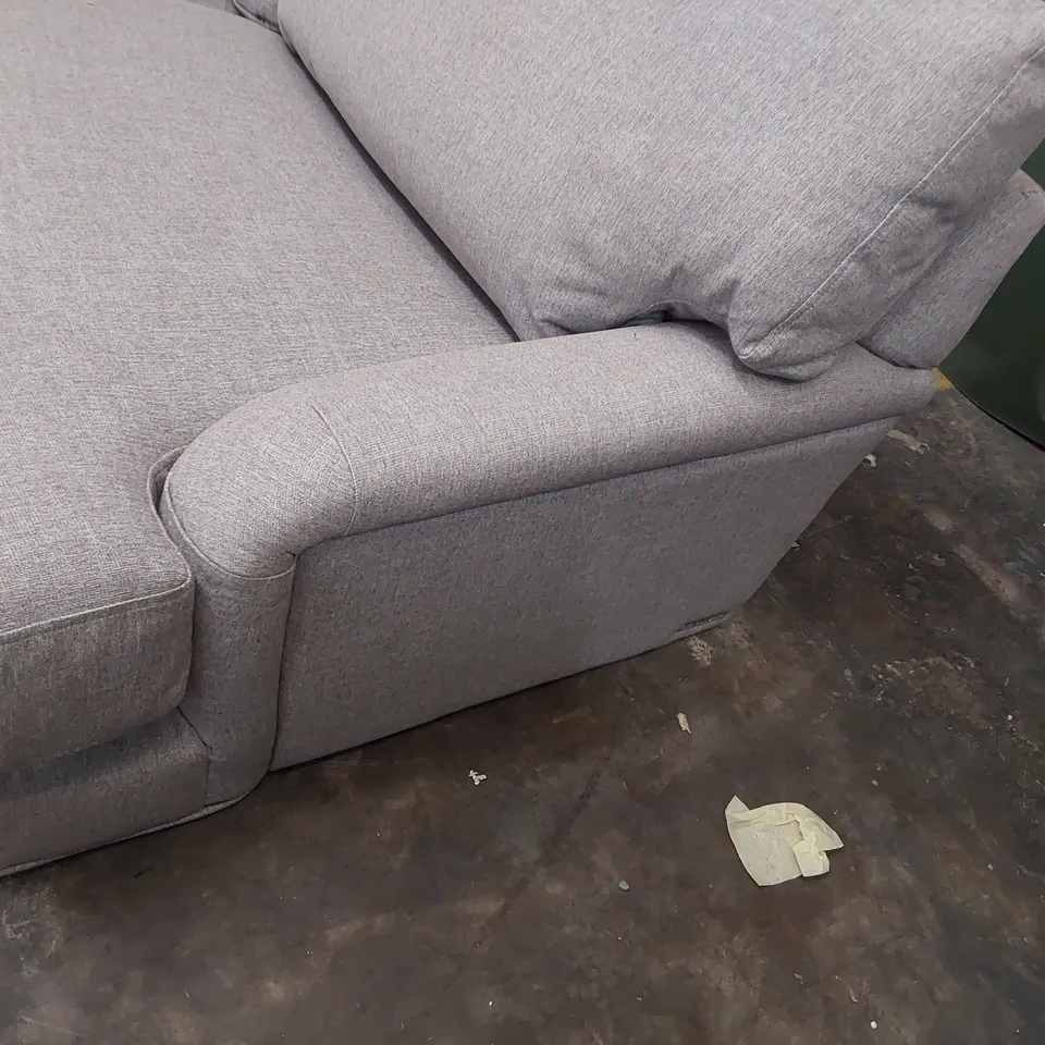 QUALITY BRITISH DESIGNER LOUNGE Co. ROSE THREE SEATER SOFA GREY FABRIC 