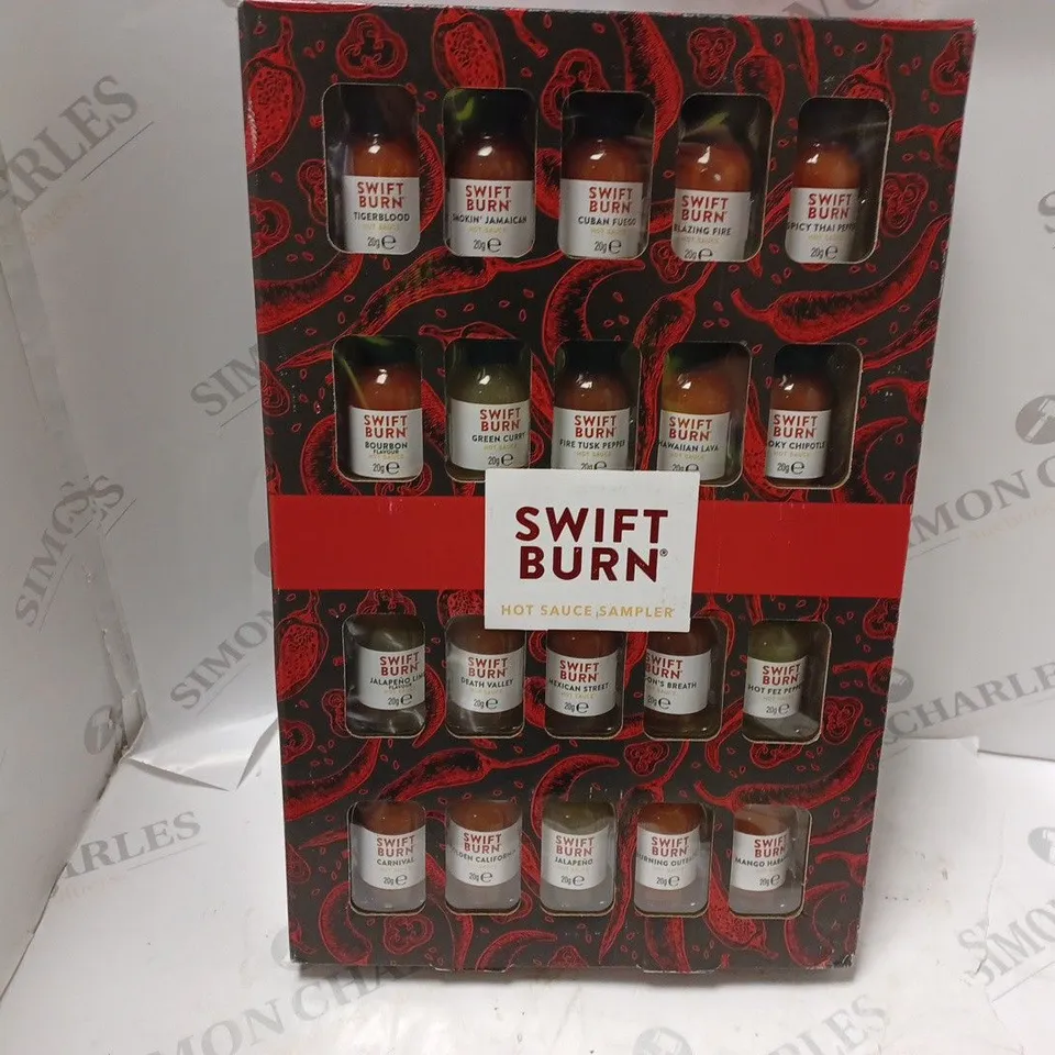 BOXED SWIFT BURN HOT SAUCE SET - 20PK RRP £27.99