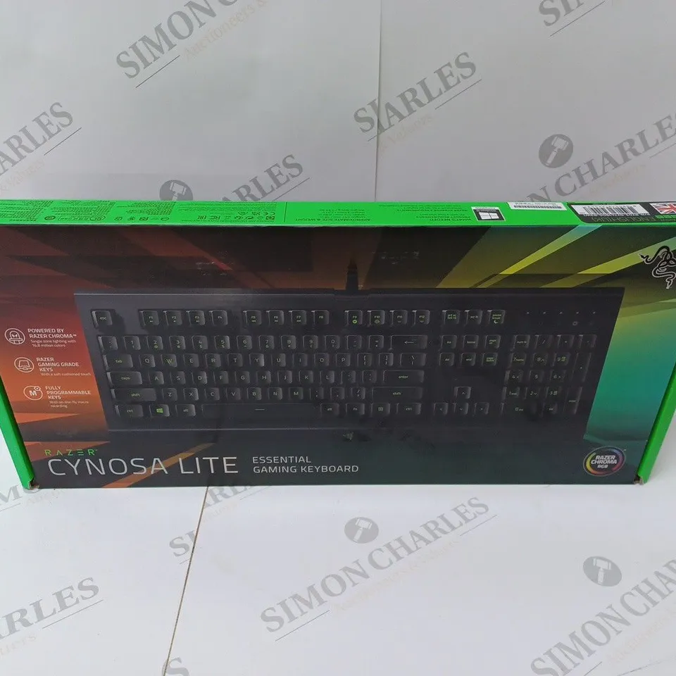 BRAND NEW BOXED RAZER CYNOSA LITE ESSENTIAL GAMING KEYBOARD