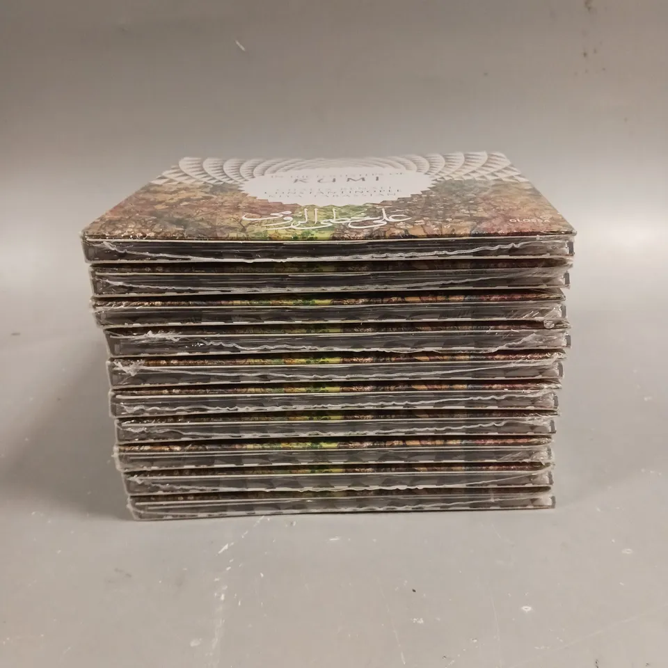 10 X SEALED IN THE FOOTSTEPS OF RUMI CD ALBUMS 