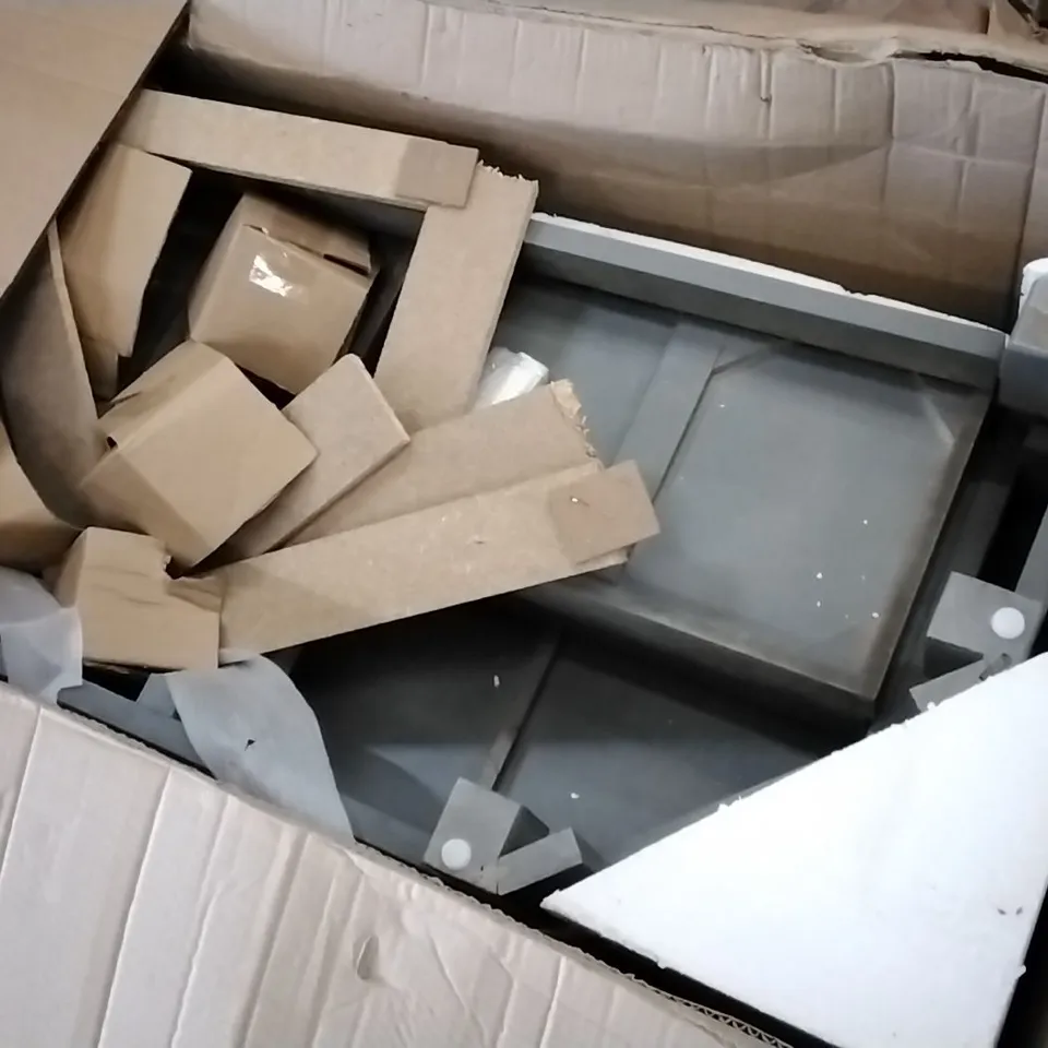 BOXED SEATTLE GREY/OAK CORNER TV UNIT  RRP £309