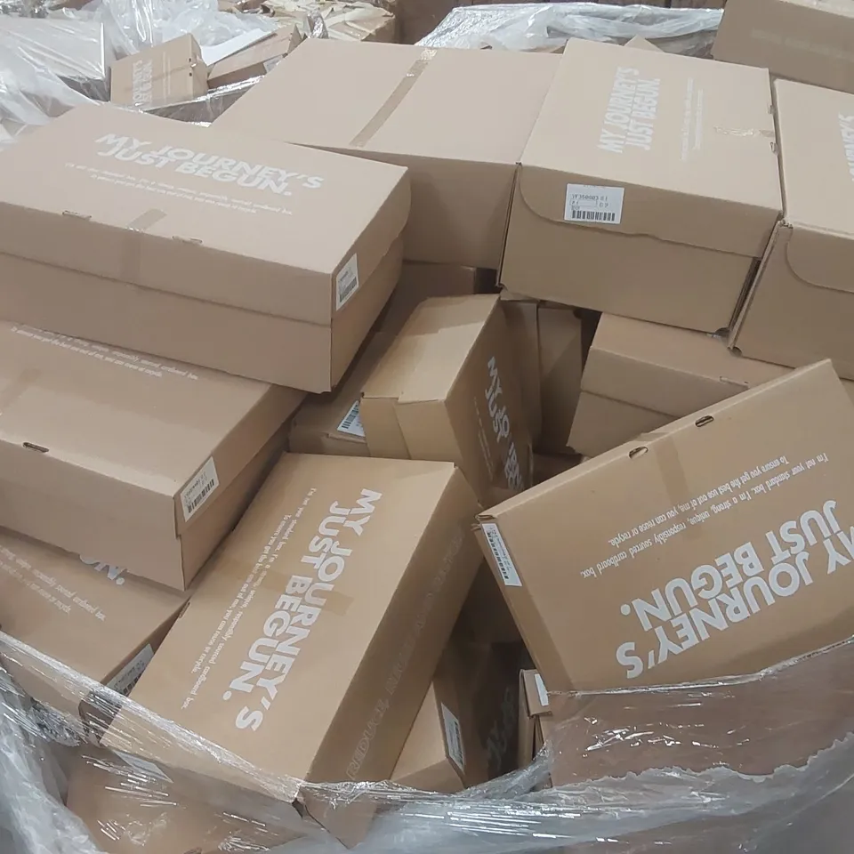 PALLET CONTAINING APPROXIMATELY 80x BRAND NEW DESIGNER SHOES INCLUDING: JD WILLIAMS BOOTS, SIMPLY BE SANDALS, JD WILLIAMS SANDALS ECT