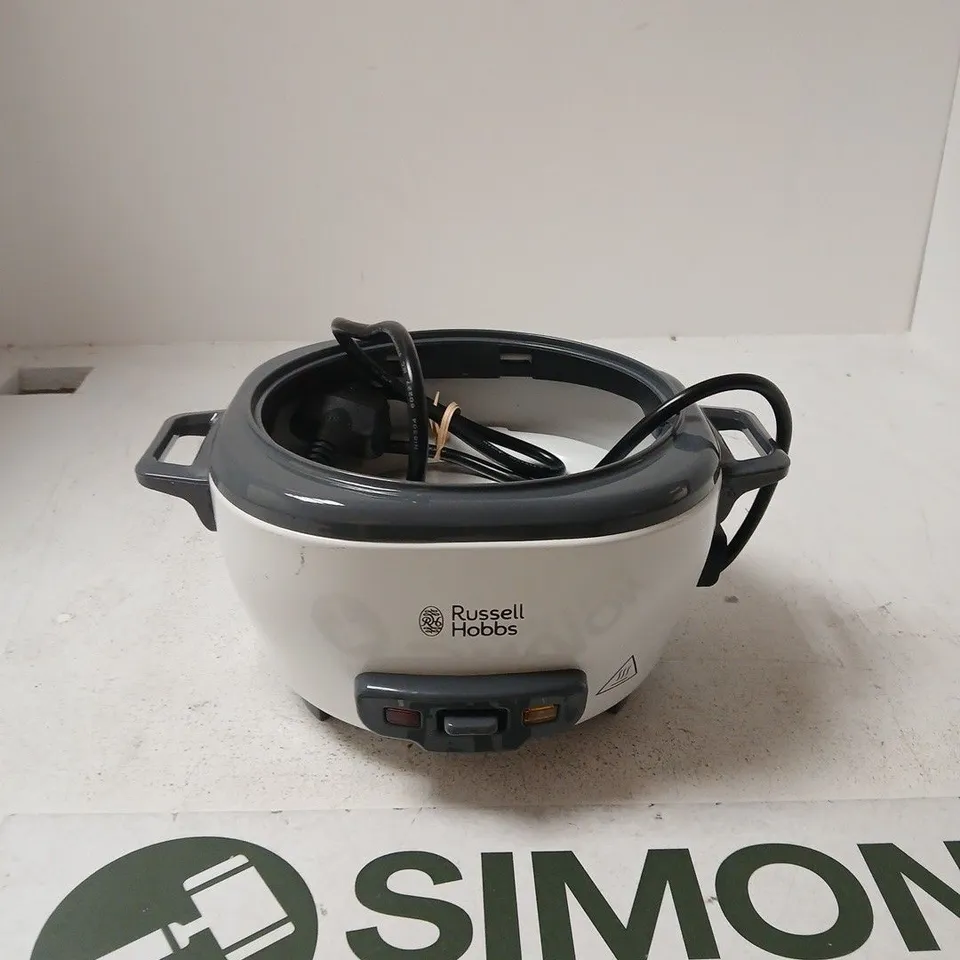 RUSSELL HOBBS RICE COOKER, MODEL 27030, 220-240V, 300W – WHITE/GREY
