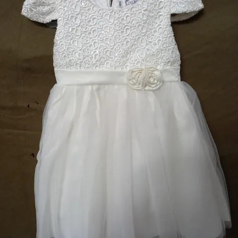 CLOUCHE TOT IVORY KIDS OCCASIONAL DRESS - 4/5 YRS