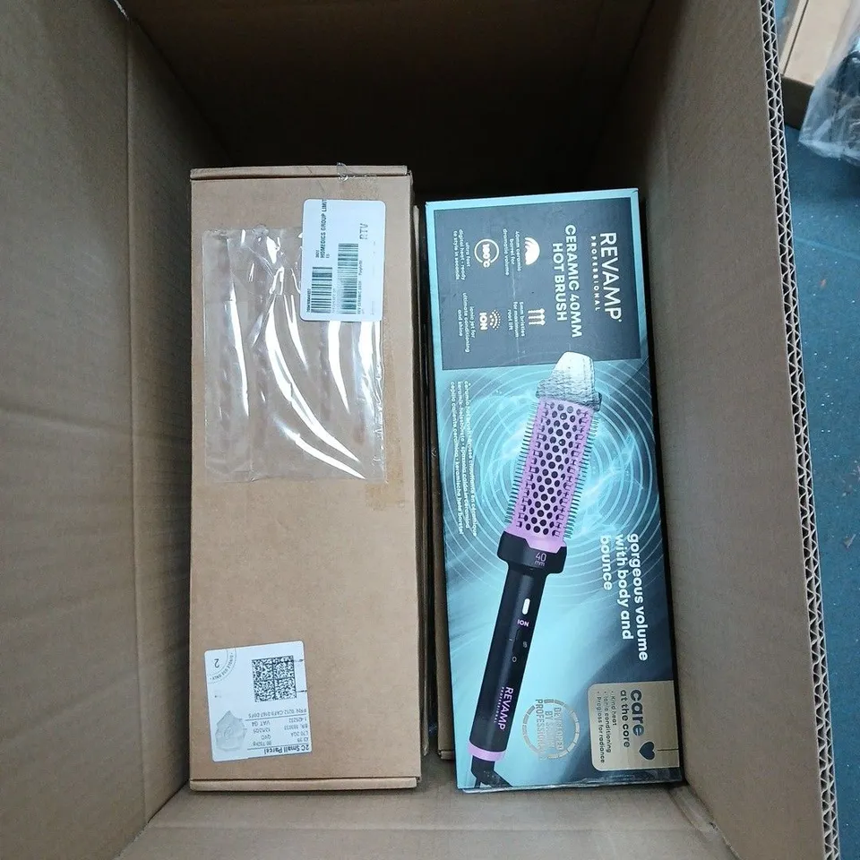 BOX OF 8 X REVAMP CERAMIC 40MM HOT BRUSH BOXED