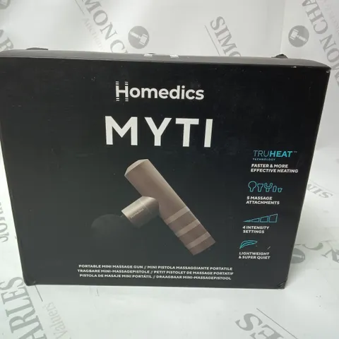 BOXED HOMEDICS MYTI PORTABLE MINI MASSAGE GUN - DUSK