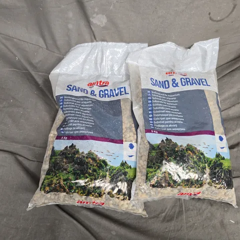 AMTRA SAND & GRAVEL AQUARIUM SUBSTRATE – 2 X 5 KG BAGS (10 KG TOTAL)