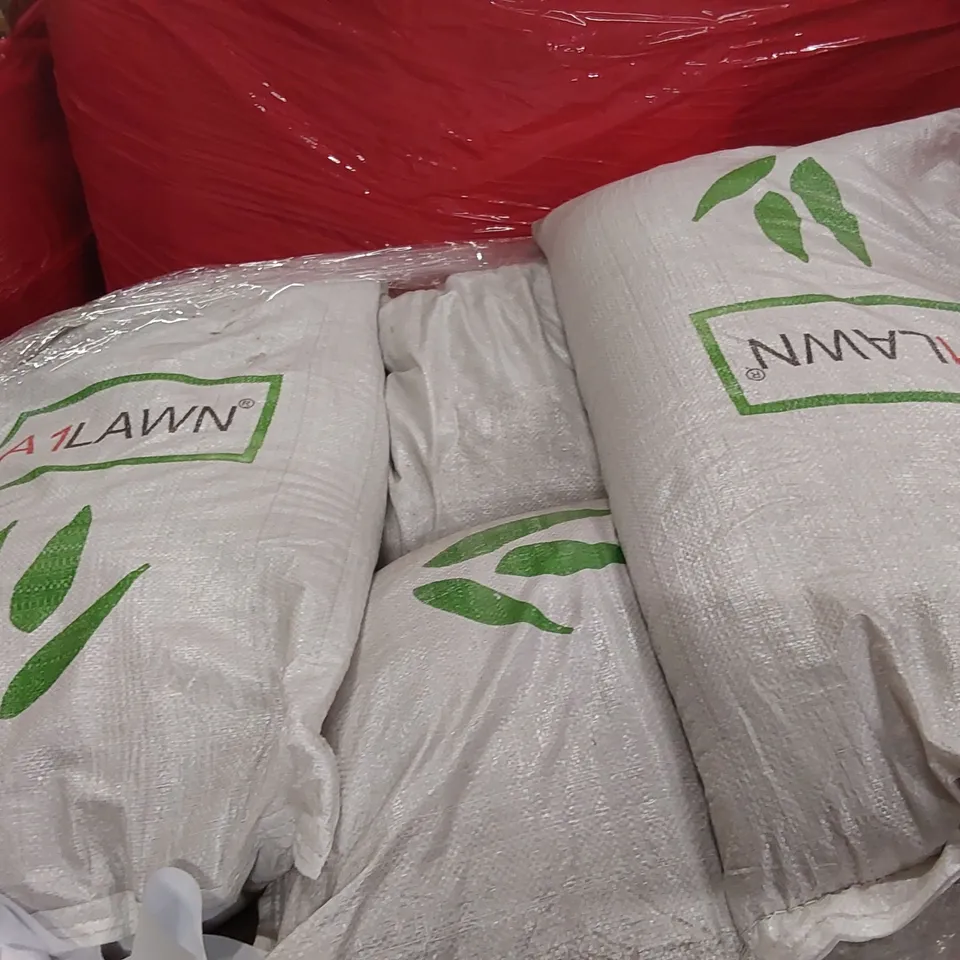 PALLET TO CONTAIN A LARGE QUANTITY OF A1 LAWN SEED BAGS 