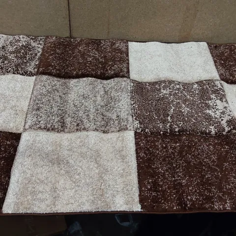 BRAND NEW PACO HOME INFERNO 7757 AREA RUG IN BROWN (80x150cm)