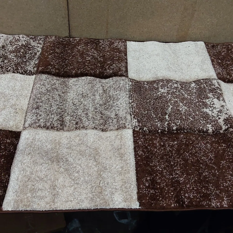 BRAND NEW PACO HOME INFERNO 7757 AREA RUG IN BROWN (80x150cm)