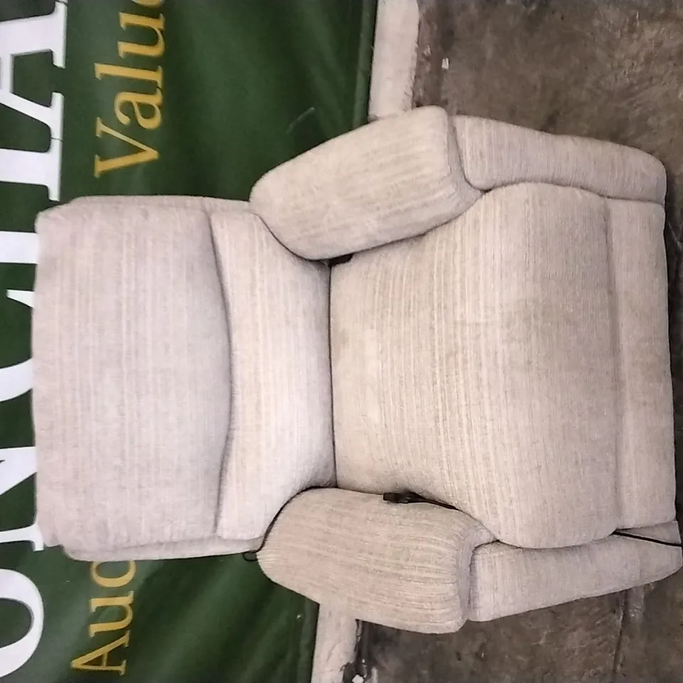 QUALITY DESIGNER SOMERSBY GRANDE DUAL MOTOR TILT AND LIFT CHAIR LINTEL FABRIC