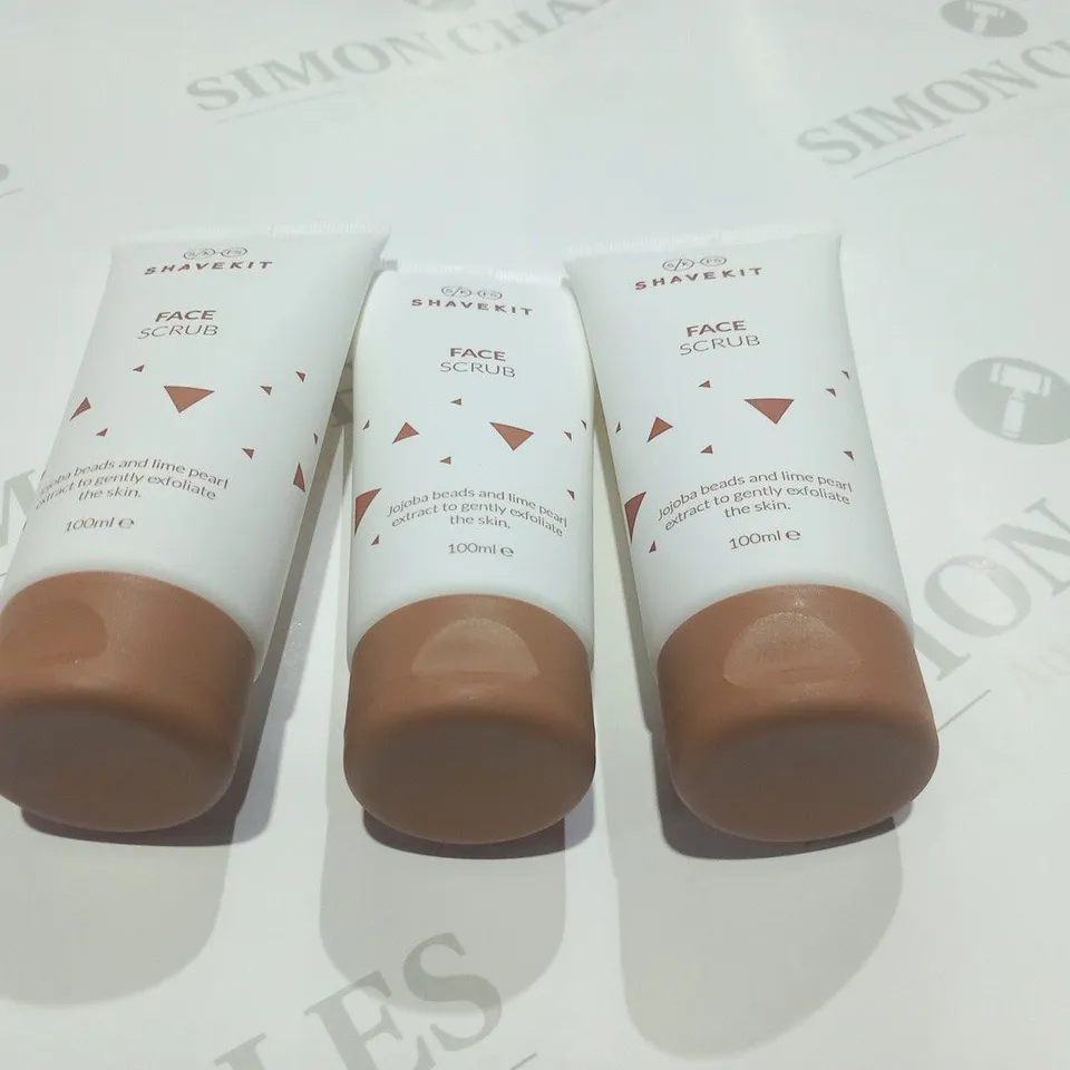 APPROXIMATELY 55 SHAVEKIT FACE SCRUB 100ML TUBES 
