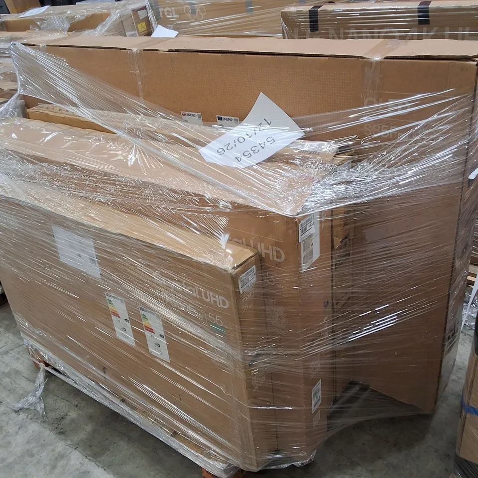 PALLET CONTAINING 7 ASSORTED DAMAGED TVS