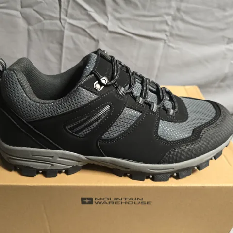 BOXED PAIR OF MOUNTAIN WAREHOUSE MCLEOD WIDE FIT WALKING SHOES - UK SIZE 9