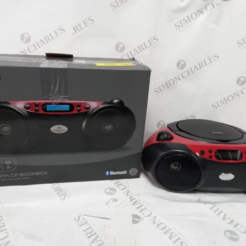 BOXED BLUETOOTH CD & FM RADIO BOOMBOX
