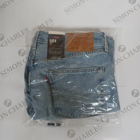 LEVI'S 501 54' DENIM JEANS IN BLUE SIZE 34X32