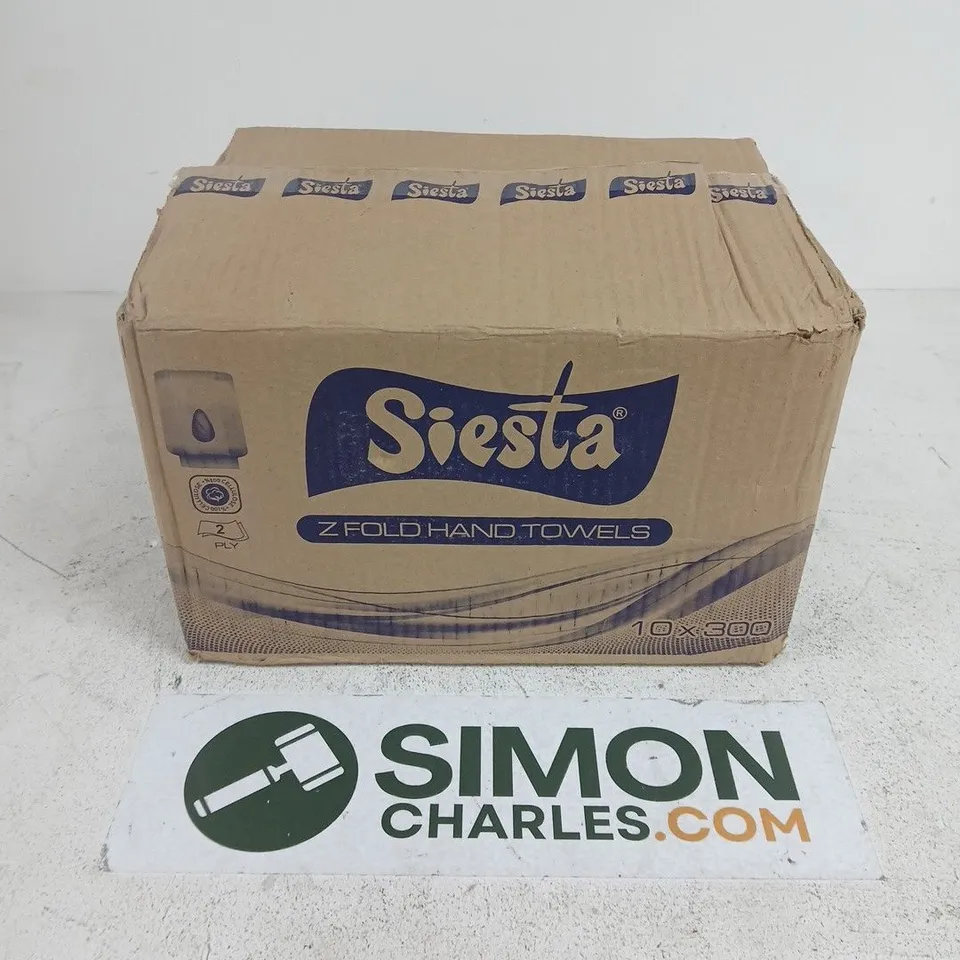 BOXED SIESTA Z FOLD HAND TOWELS (10X300)