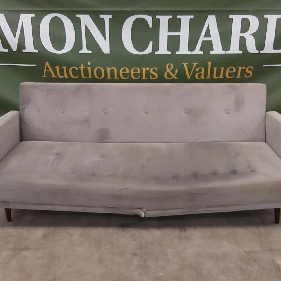 CADIZ VELVET SOFA BED - GREY RRP £449