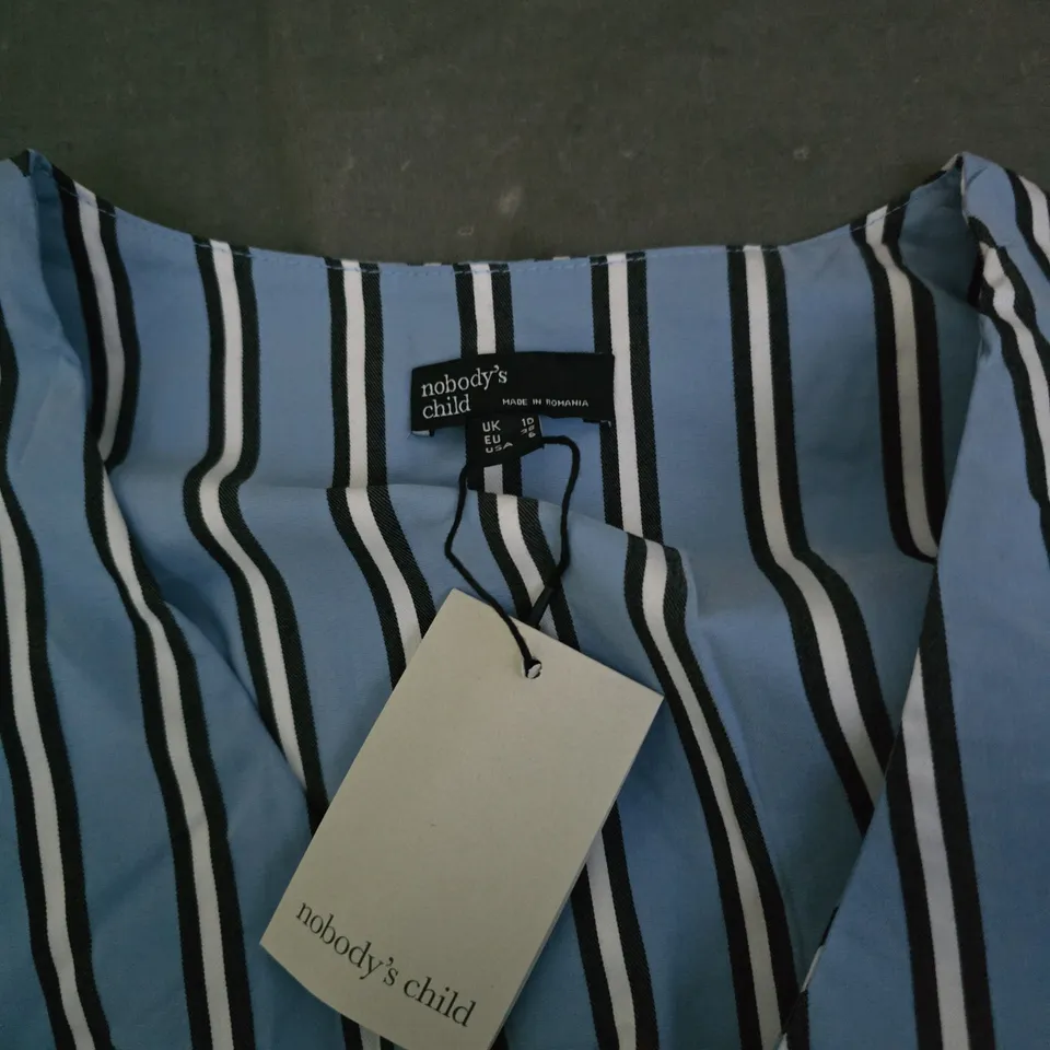 Nobody's Child Striped Sleeveless Dress – UK 10 (EU 38), Blue & White