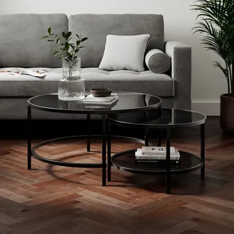 BOXED SOFIA COFFEE TABLE - BLACK (1 BOX)