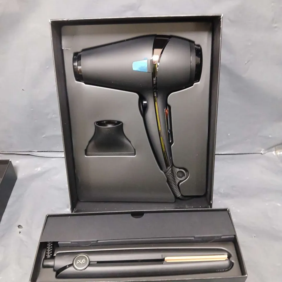 GHD DRY AND STYLE SET - AIR PROFESSIONAL HAIR DRYER AND ORIGINAL PROFESSIONAL STYLER RRP £248