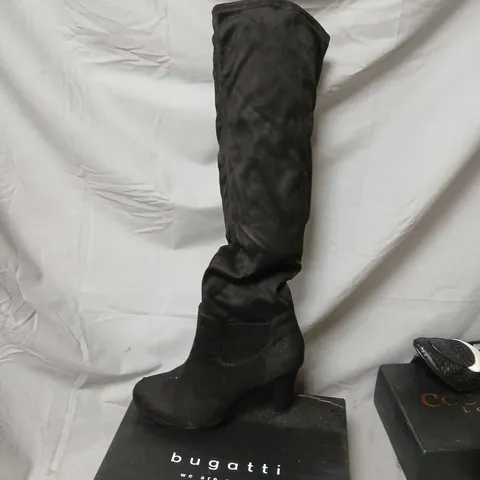 BUGATTI WOMEN'S DESIGNER BOOTS β BLACK SUEDE, UK 8 (EU 41)
