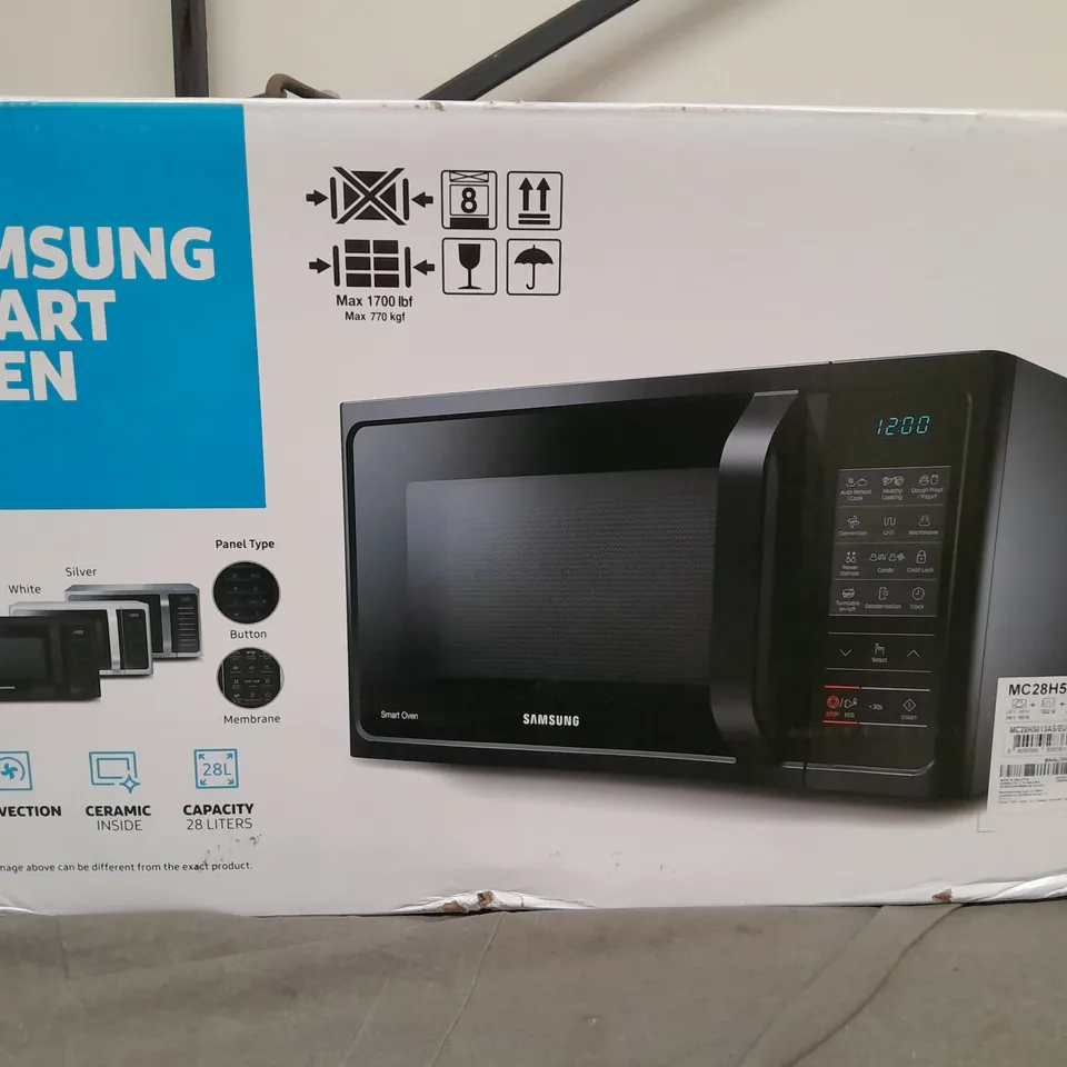 BOXED SAMSUNG MC28H5013ASEU FREESTANDING SMART OVEN RRP £244.99