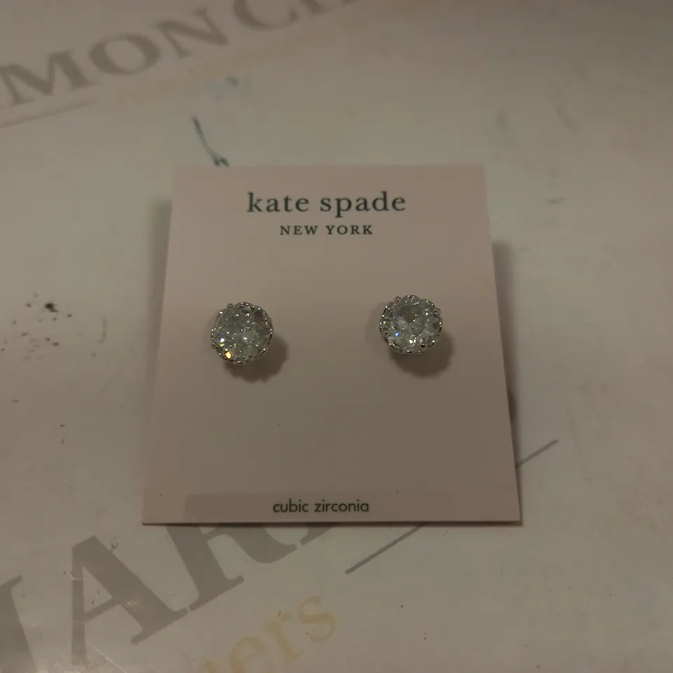 KATE SPADE NEW YORK THAT SPARKLE ROUND STUD EARRINGS - SILVER RRP £35