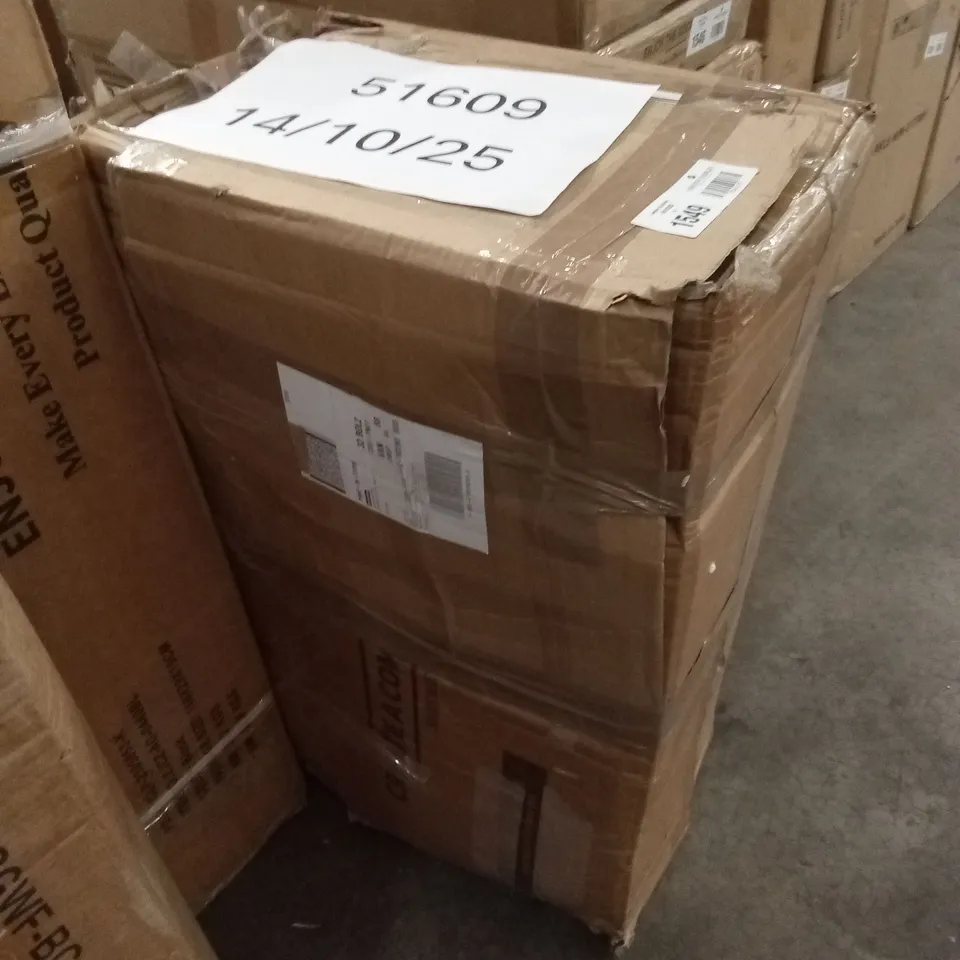 BOXED SET OF 2 DESIGNER FAUX LEATHER UPHOLSTERED BAR STOOLS (BROWN)