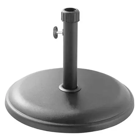 BOXED ROYALCRAFT 16KG LIGHT GREY ROUND PARASOL BASE POLYCRETE (1 BOX)