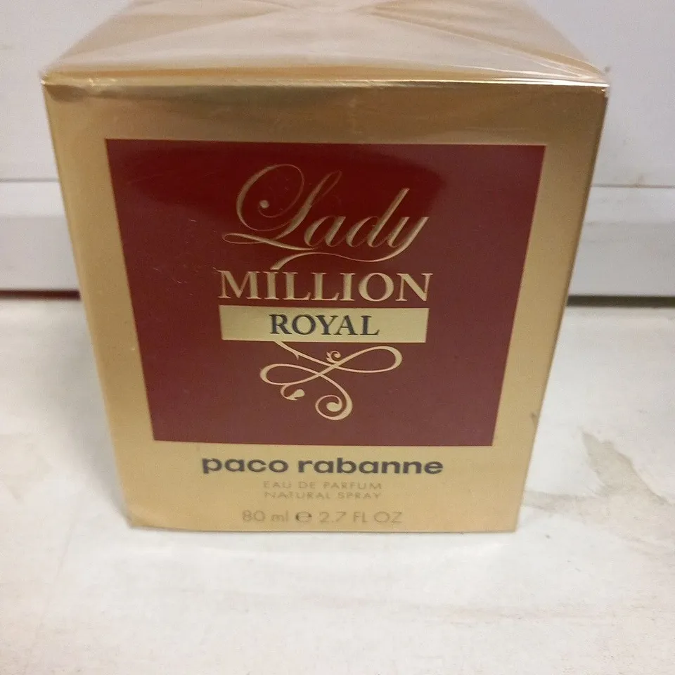 BOXED AND SEALED LADY MILLION ROYAL PACO RABANNE EAU DE PARFUM 80ML