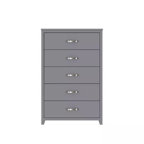 BOXED ELY 3 + 4 DRAWER CHEST - GREY (1 BOX)