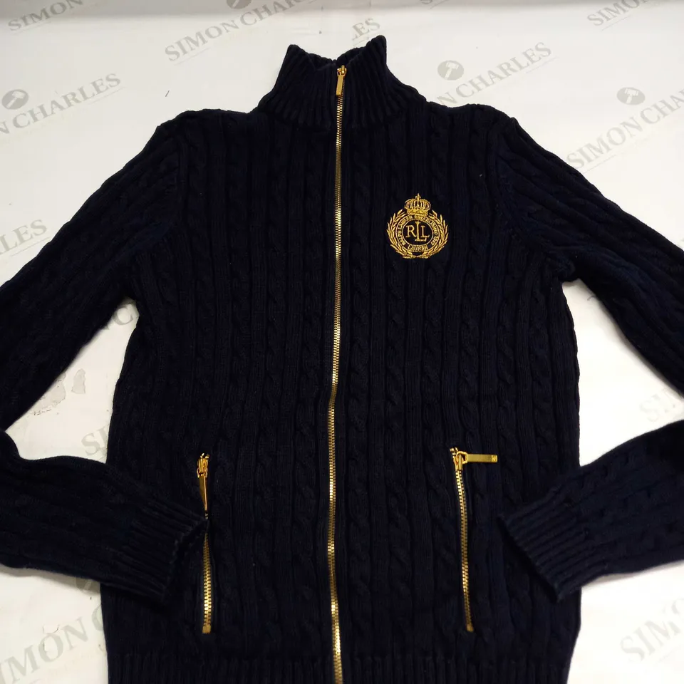 RALPH LAUREN ZIPPED TURTLE NECK JACKET SIZE XS