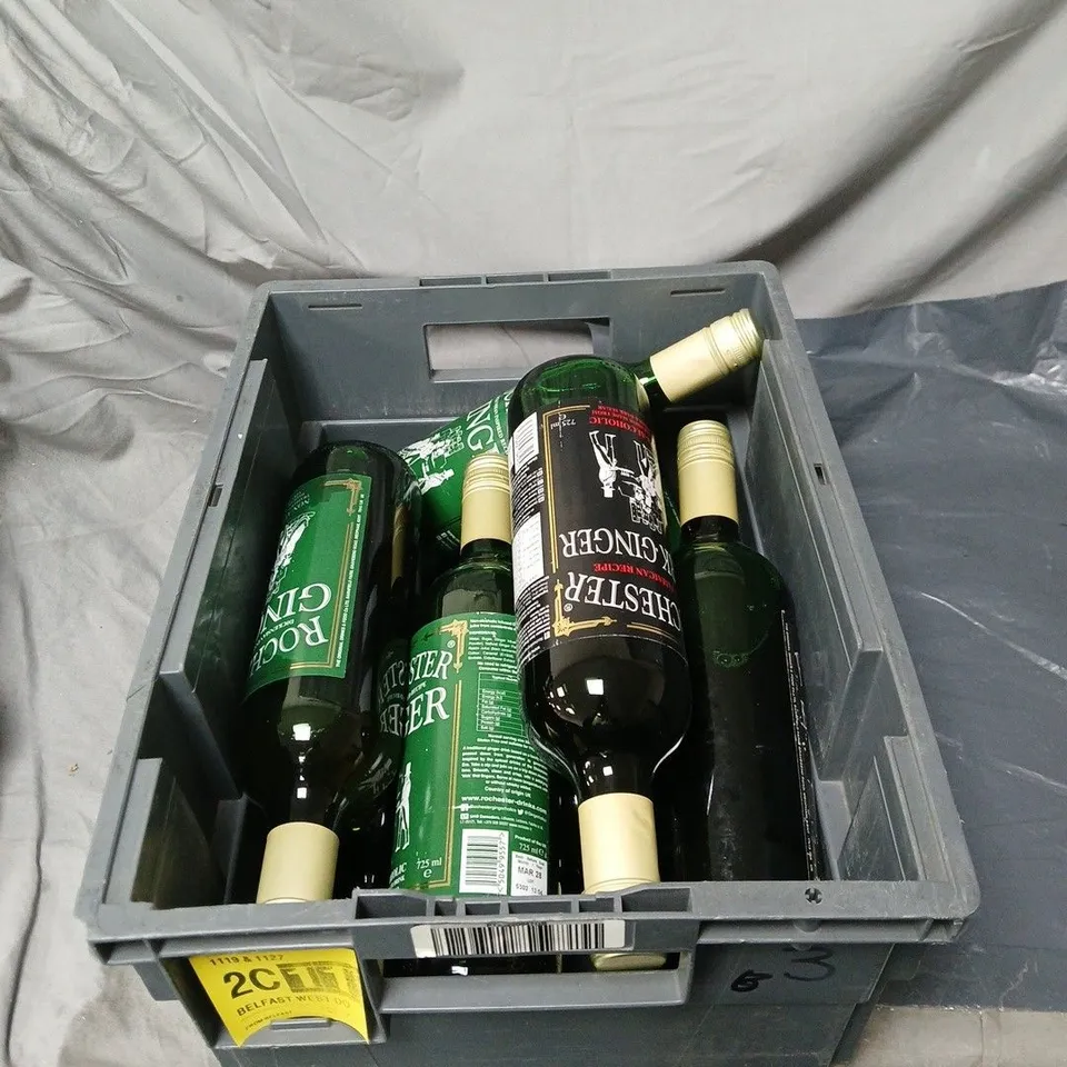 8 X ROCHESTER DARK GINGER NON ALCHOLIC DRINK 725ML