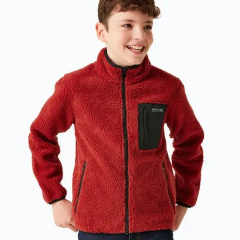 REGATTA JUNIOR FRANKIE FULL ZIP RED OCHRE CHILDREN'S SWEATSHIRT  AGE 9-10 YEARS