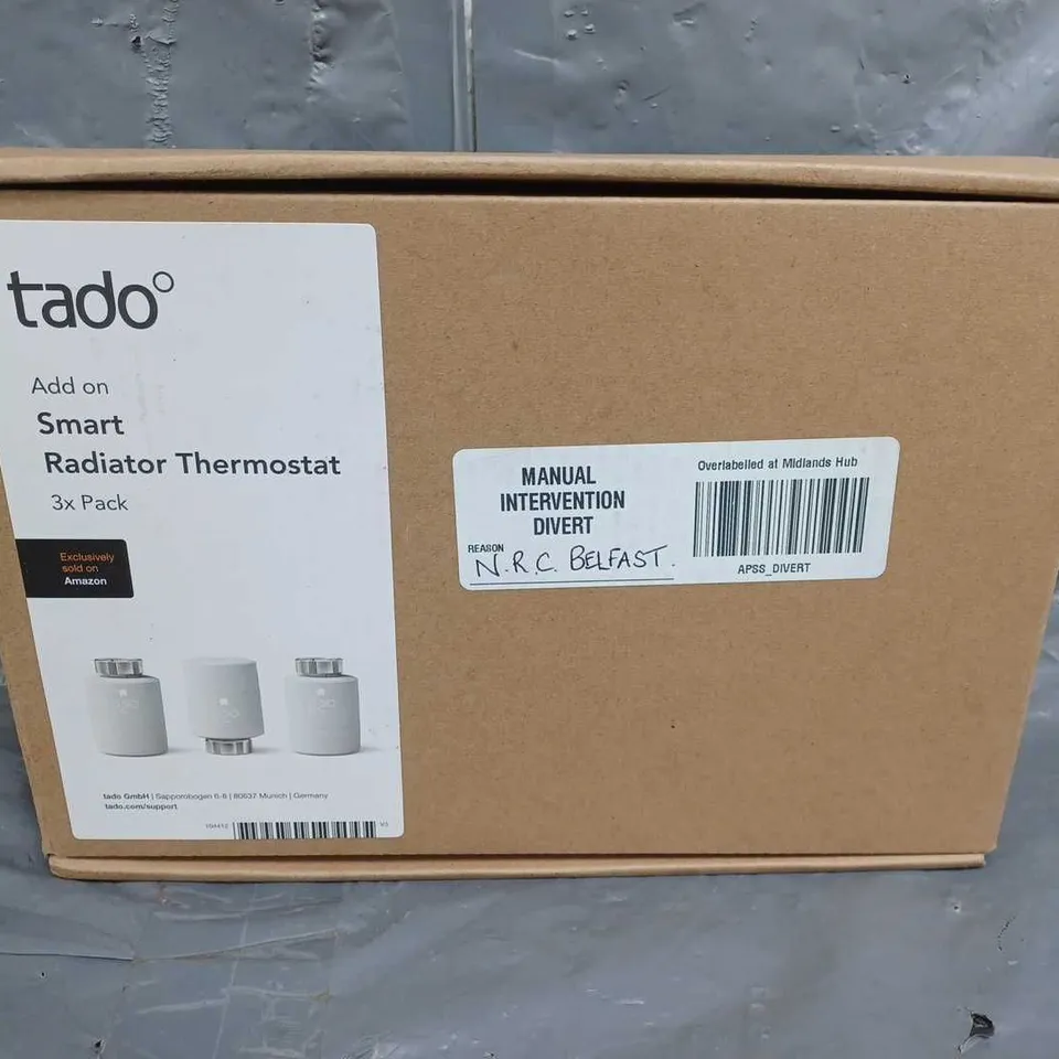 BOXED TADO SMART RADIO THERMOSTAT 3 PACK