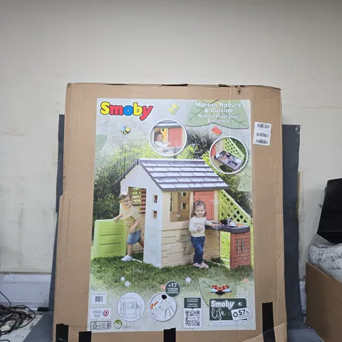 BOXED SMOBY LIFE NATURE PLAYHOUSE & KITCHEN SET 