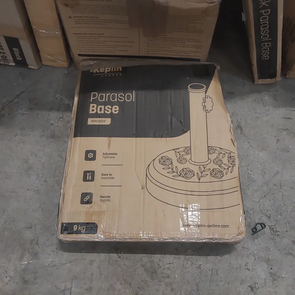 BOXED KEPLIN GARDEN PARASOL BASE -BRONZE-