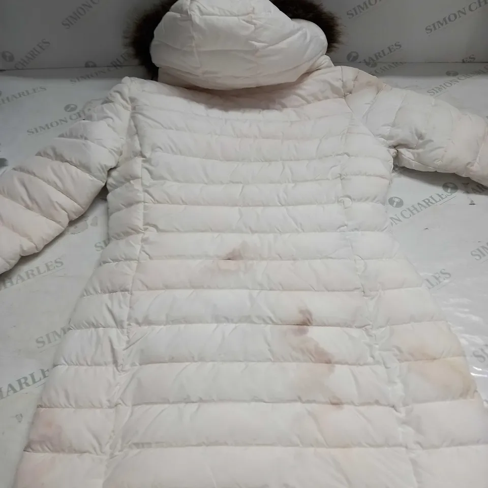 SUPERDRY WHITE WOMANS OVERSIZE COAT - UK 10