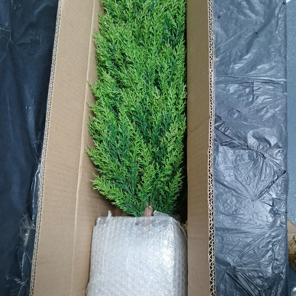 BOXED VERY HOME 92CM FAUX CYPRESS LEAF POTTED TREE OUTDOOR/INDOOR