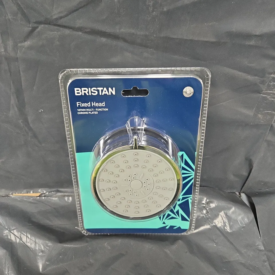 SEALED BRISTAN FIXED CHROME PLATED SHOWER HEAD 