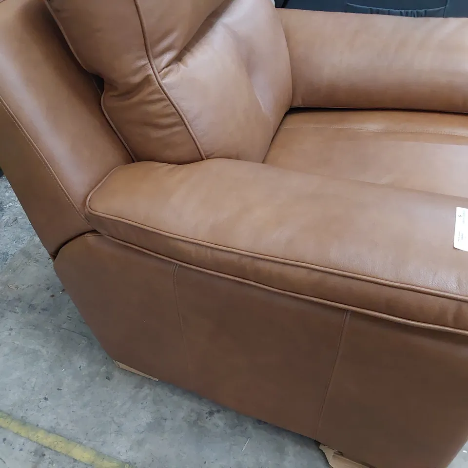 QUALITY BRITISH DESIGNER G PLAN HANNINGTON ARMCHAIR DALLAS TAN LEATHER 
