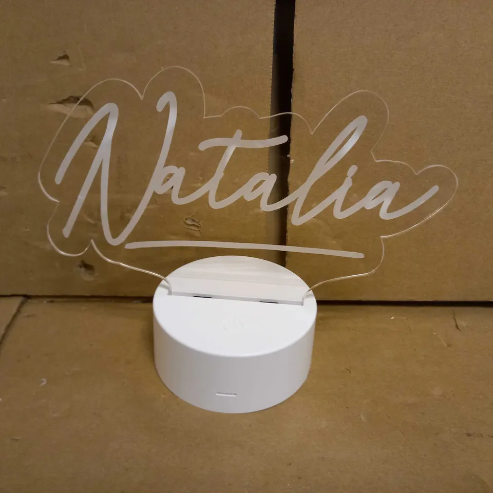 PERSONALISED FREE TEXT COLOUR CHANGING DISPLAY RRP £26.99