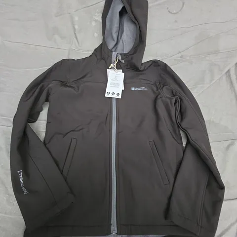 MOUNTAIN WAREHOUSE KIDS WATER RESISTANT SOFTSHELL JACKET – BLACK, 11-12 YEARS