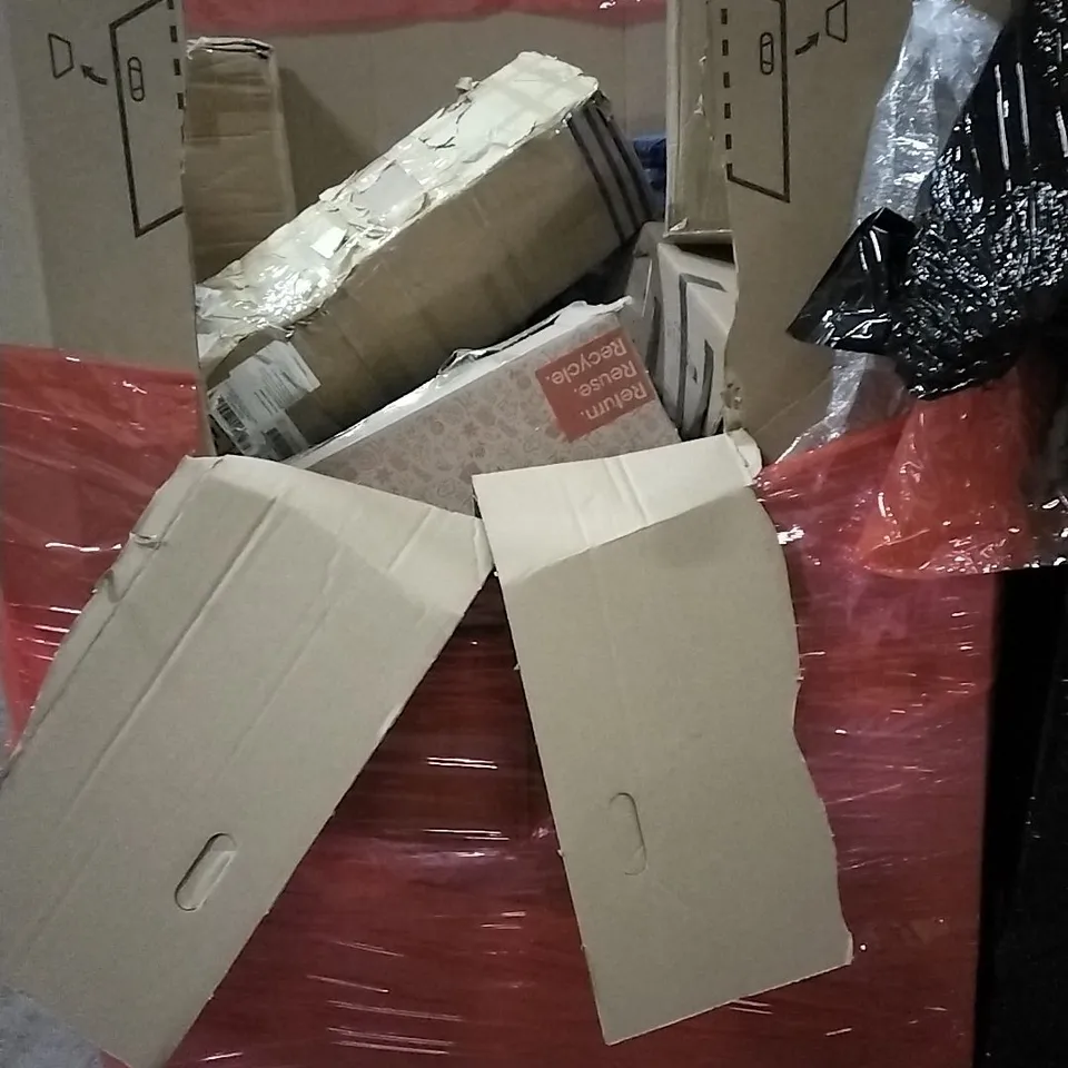 PALLET OF HOUSEHOLD ITEMS TO INCLUDE 16" BIKE, ECOHEATER,  INSULATED WATER BOTTLES, DISNEY STITCH MOOD DIARY AND OTHER ASSORTED ITEMS...